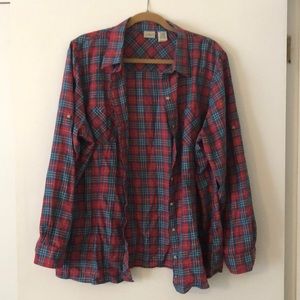 Xl women’s LL bean Plaid button down